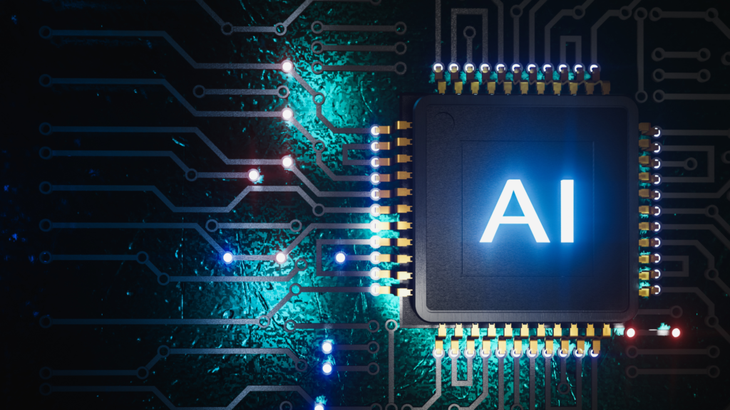 Ai microchip illustration representing explainable ai.
