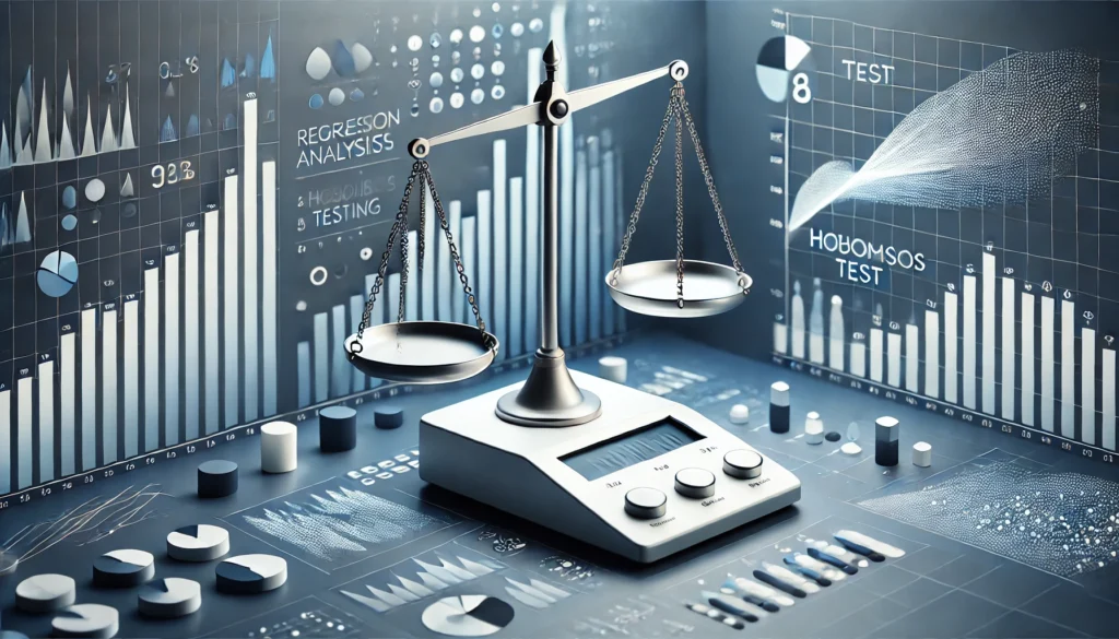 ai generated illustration to depict biases in the statistical methods of regression and hypothesis testing.
